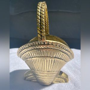 Brass Clam Shell Planter Basket | Scallop | Nautical | Beach House | Coastal